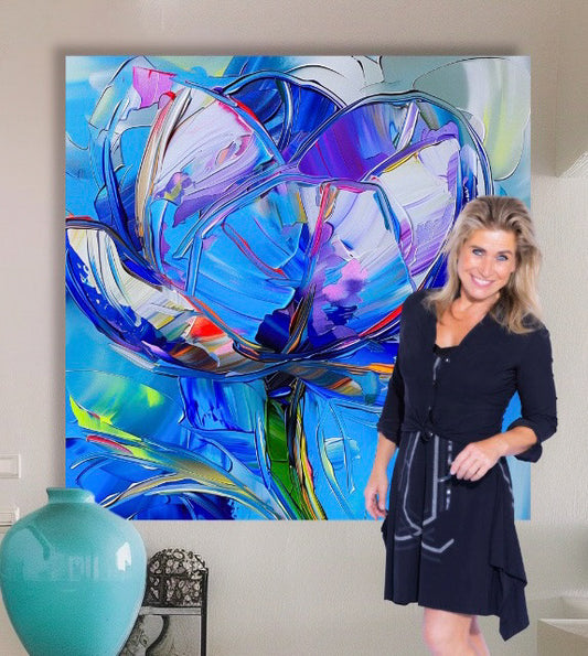 Wilma Mesman Tulip Art Blue