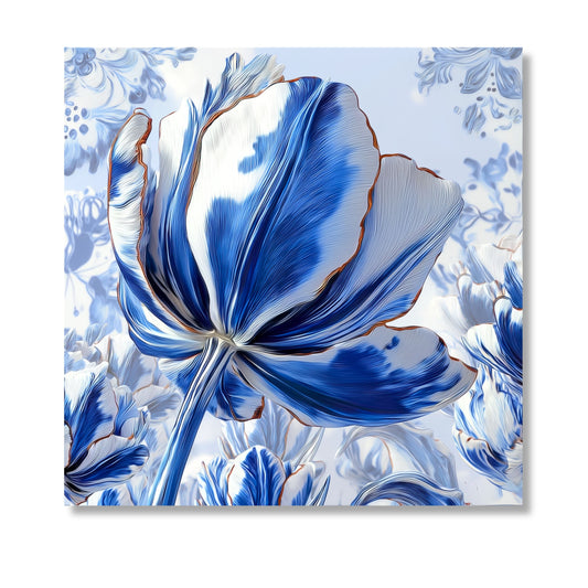 Delft Blue Tulip Iconic Dutch - Dutch Art Icons by Wilma Mesman