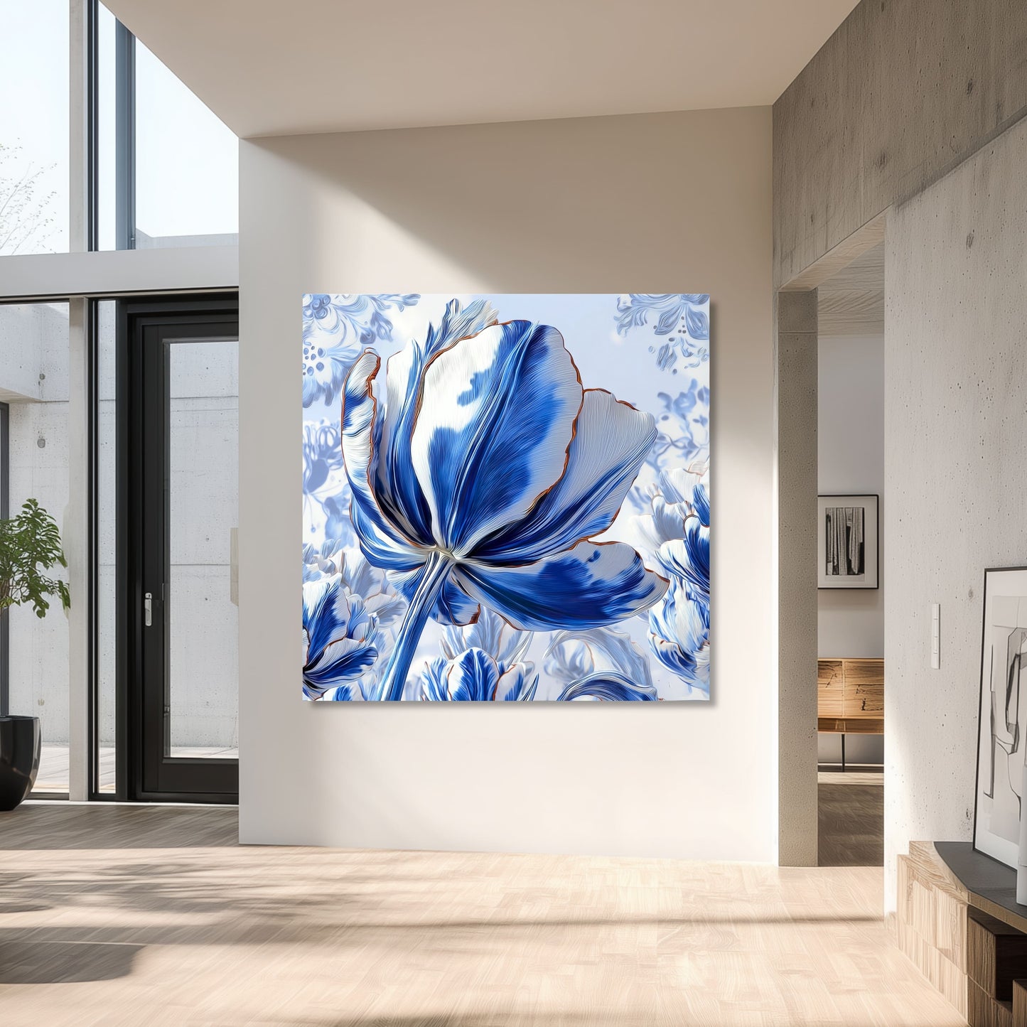 Delft Blue Tulip Iconic Dutch - Dutch Art Icons by Wilma Mesman