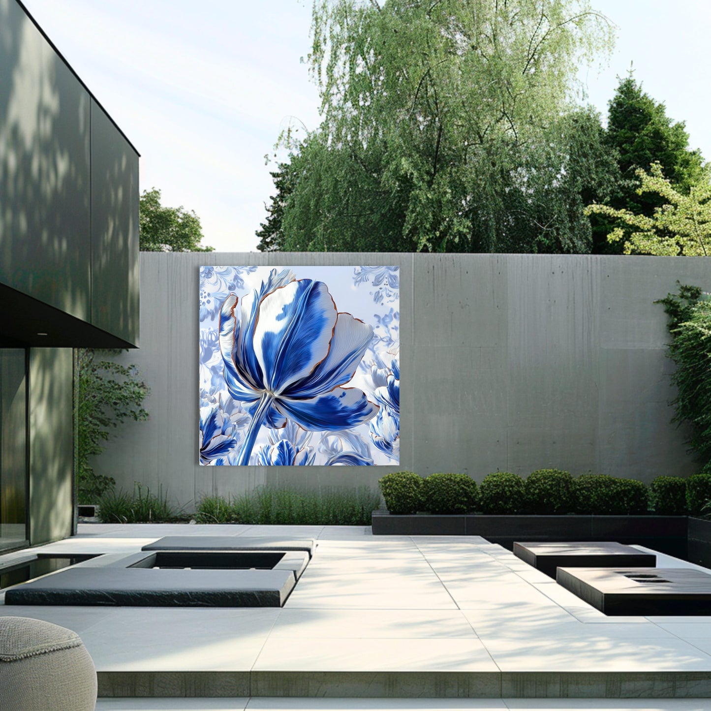 Delft Blue Tulip Iconic Dutch - Dutch Art Icons by Wilma Mesman