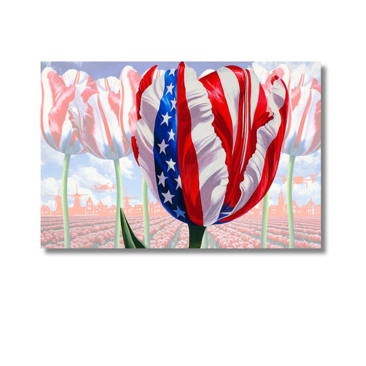 USA Tulip Presidential Occasion - Dutch Art Icons by Wilma Mesman