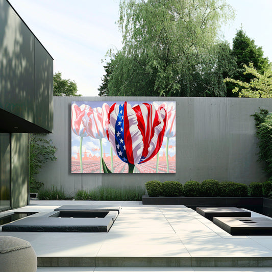 USA Tulip Presidential Occasion - Dutch Art Icons by Wilma Mesman