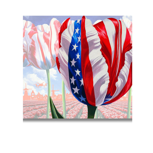 USA Tulip Presidential Occasion - Dutch Art Icons by Wilma Mesman
