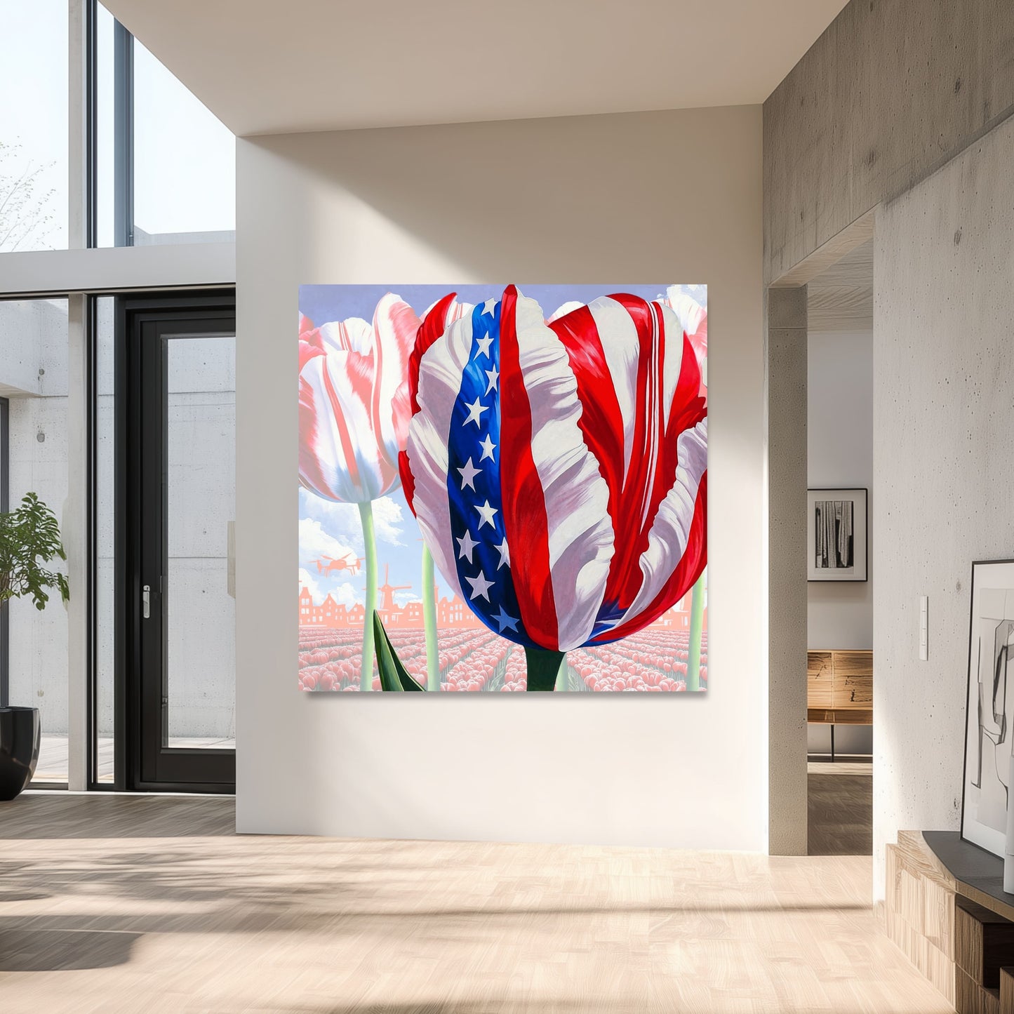 USA Tulip Presidential Occasion - Dutch Art Icons by Wilma Mesman
