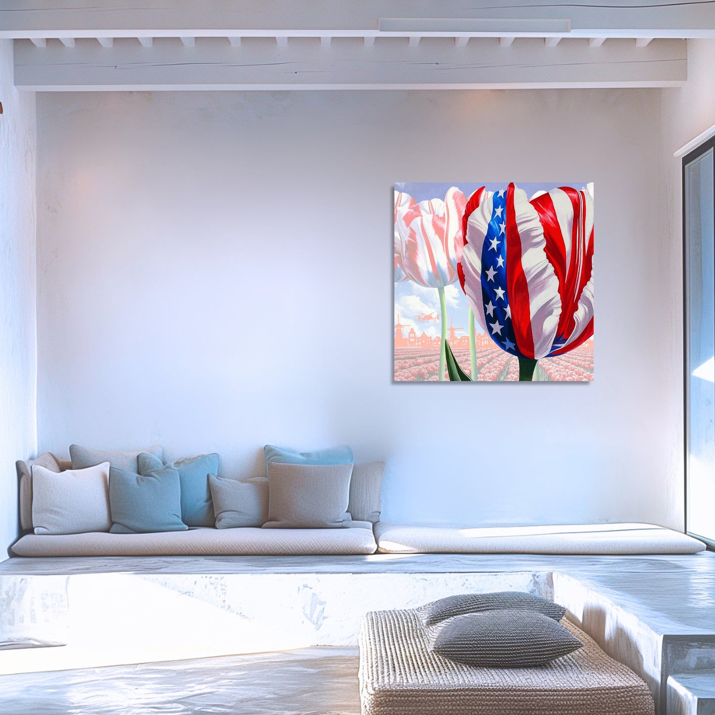 USA Tulip Presidential Occasion - Dutch Art Icons by Wilma Mesman