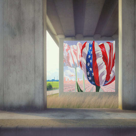 USA Tulip Presidential Occasion - Dutch Art Icons by Wilma Mesman