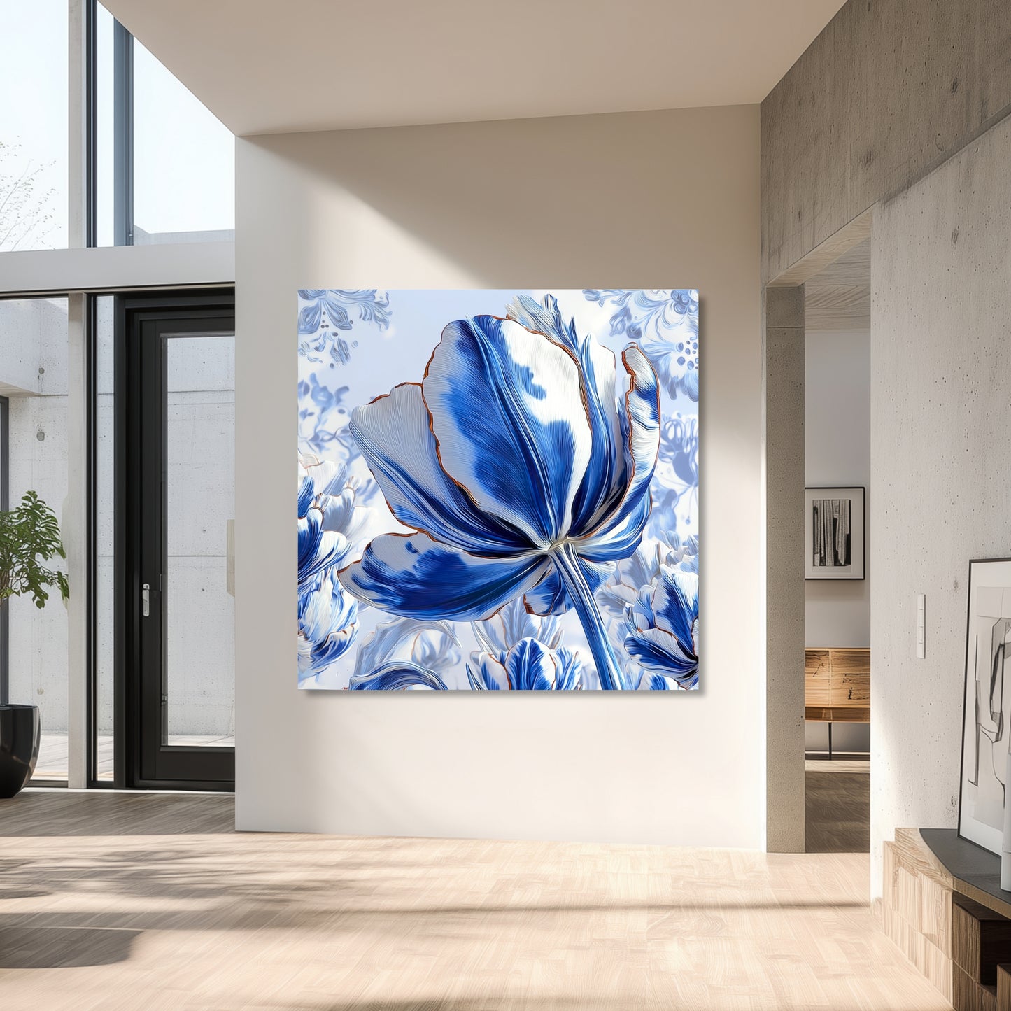 Delft Blue Tulip Iconic Dutch - Dutch Art Icons by Wilma Mesman