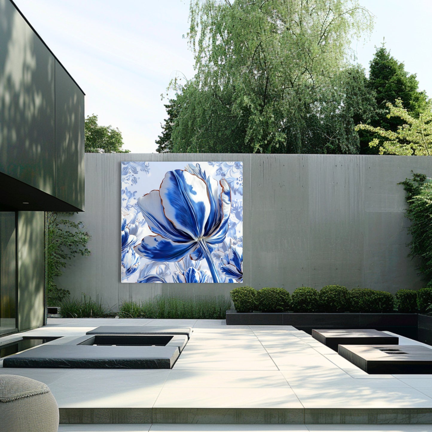 Delft Blue Tulip Iconic Dutch - Dutch Art Icons by Wilma Mesman