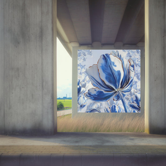 Delft Blue Tulip Iconic Dutch - Dutch Art Icons by Wilma Mesman
