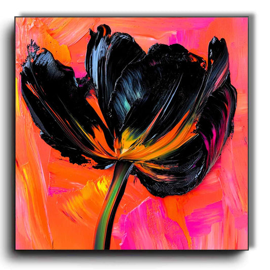 Black Tulip Collection Wilma Mesman Zwarte tulp kunstwerk