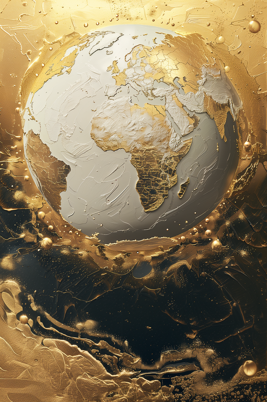 Wilma Mesman Dubai collectie high end artworks gold