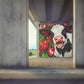 Happy Dutch Cow in Red Tulip Field - Dutch Art Icons by Wilma Mesman