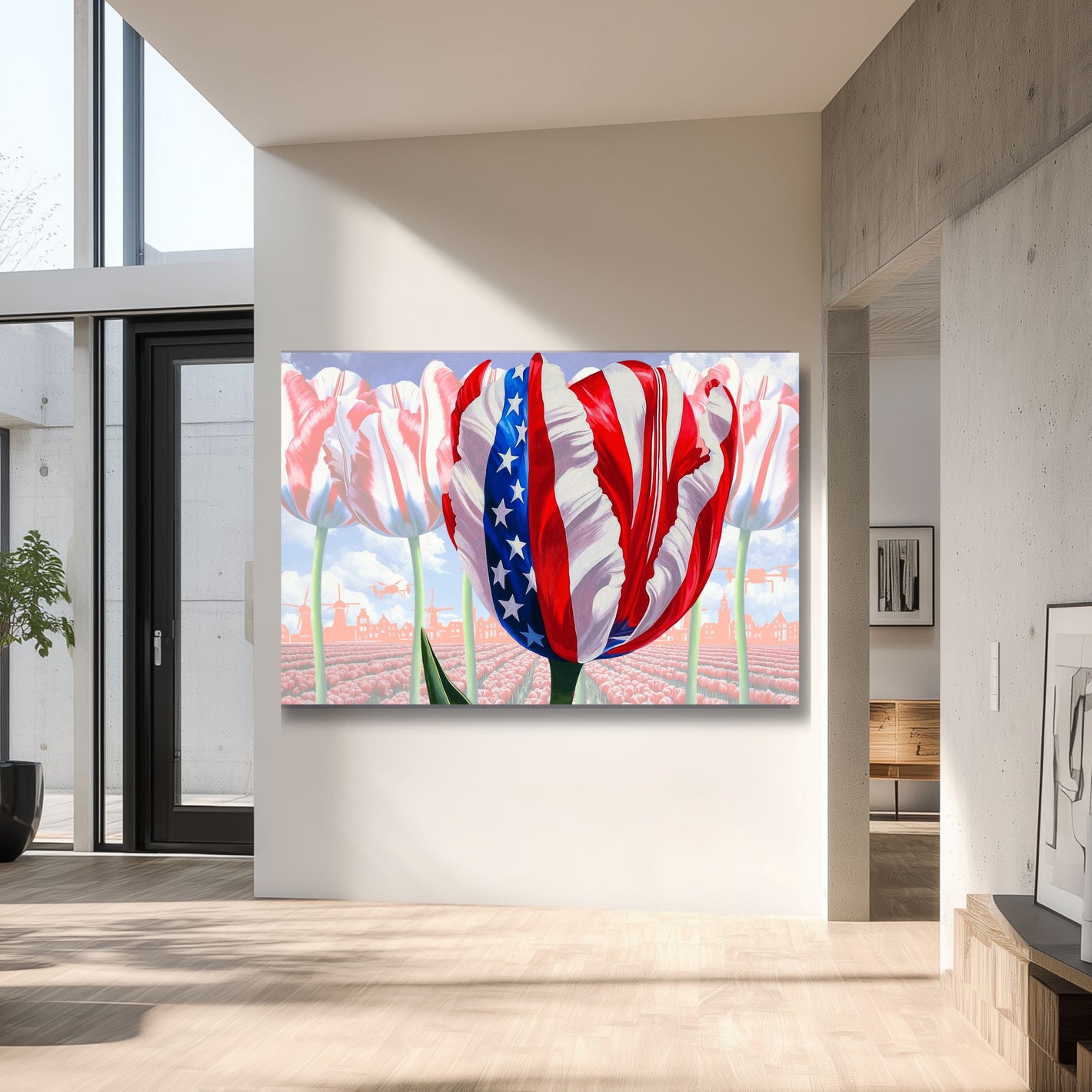 USA Tulip Presidential Occasion - Dutch Art Icons by Wilma Mesman