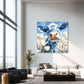 Delft Blue Cow Dutch Art Icons by Wilma Mesman