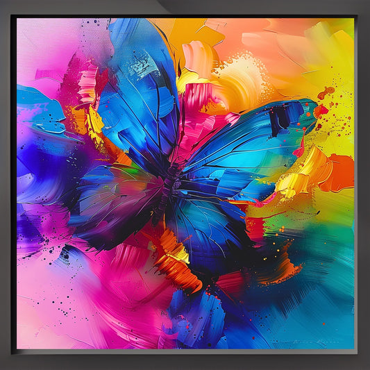Vlinder kunst butterfly art color pop kleurrijk