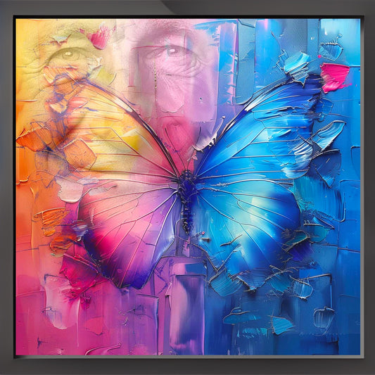 Portretvlinder - Blue Butterfly