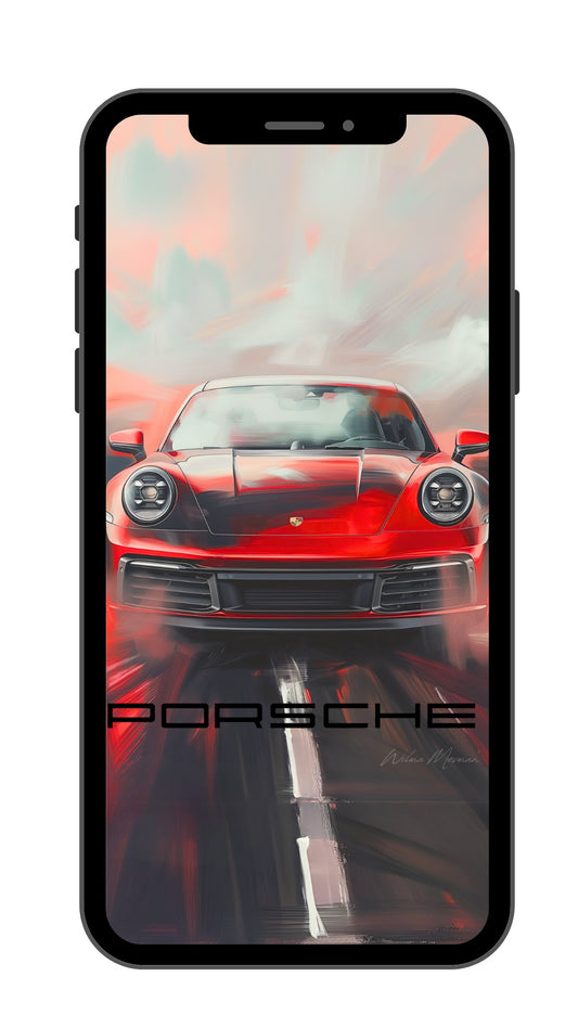 Screensaver Porsche Car Red 5