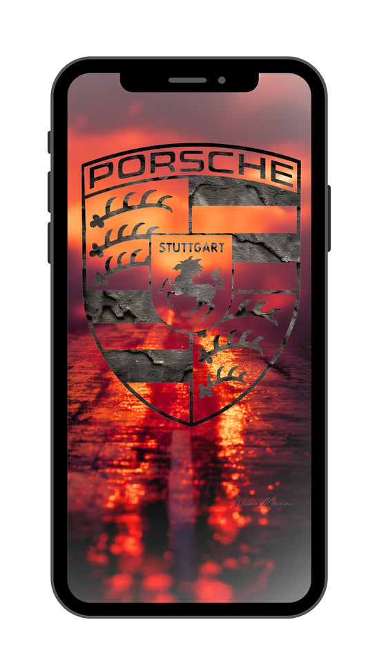 Screensaver Porsche Logo Crest 7 Sundown