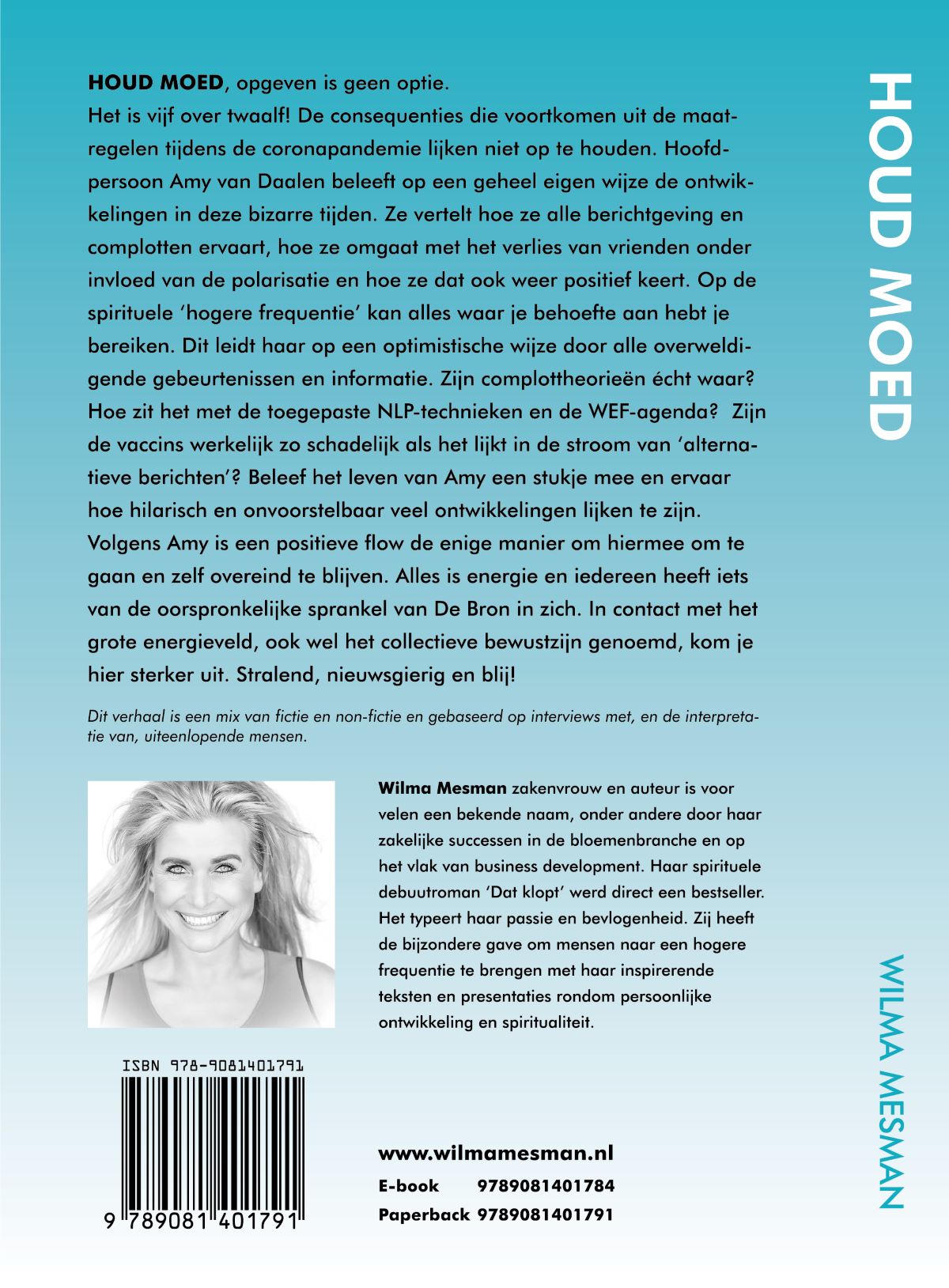 Houd Moed paperback boek van Wilma Mesman - opgeven is geen optie